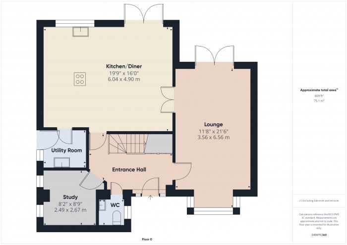 Floorplan for 9 Quantock Way, TA6