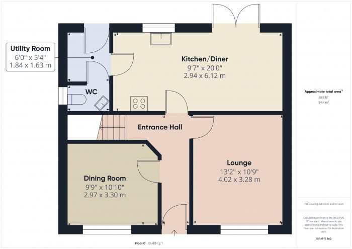 Floorplan for 26 Augusta Drive, TA6