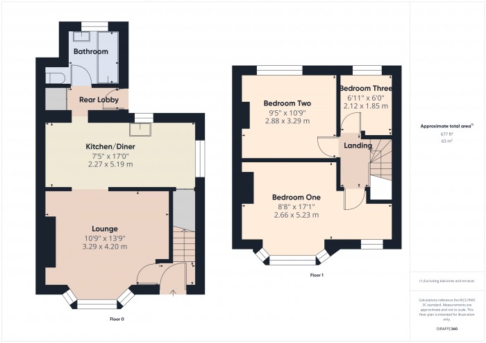 Floorplan for 60 Fairfax Road, TA6