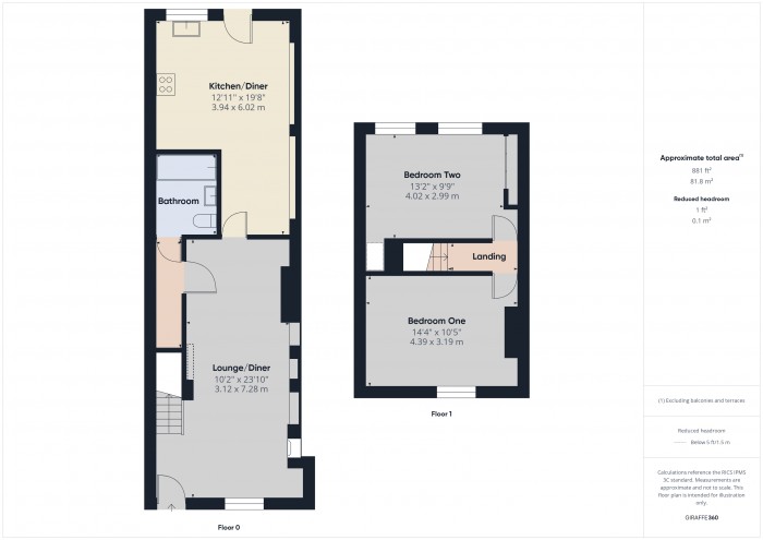 Floorplan for 25 Devonshire Street, TA6