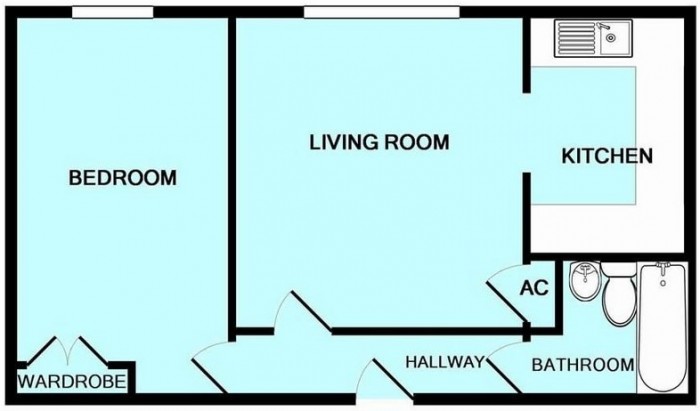 Floorplan for Flat 9, TA6
