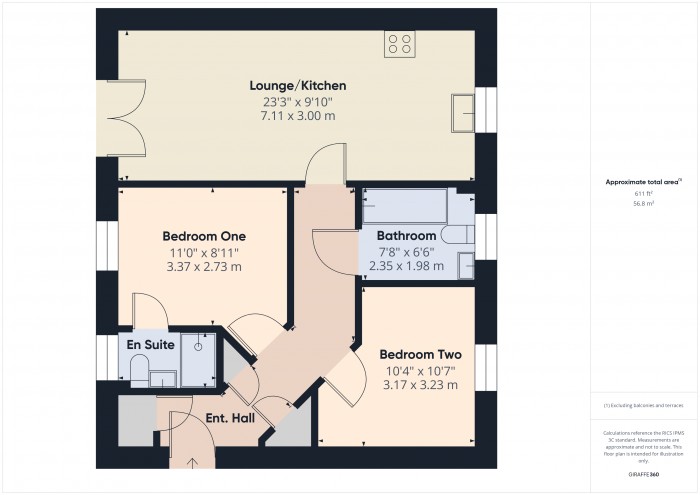 Floorplan for Apartment 8, TA6