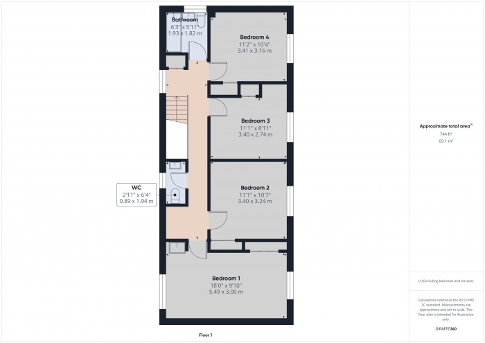 Floorplan for The Rectory, TA5