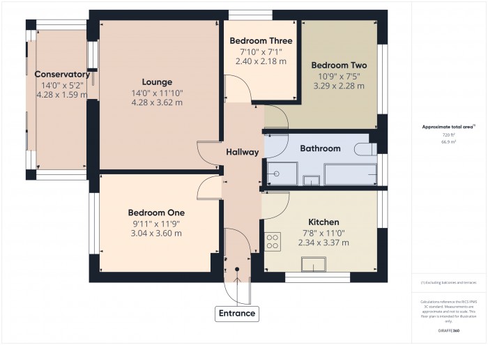 Floorplan for 2 Walnut Drive, TA6