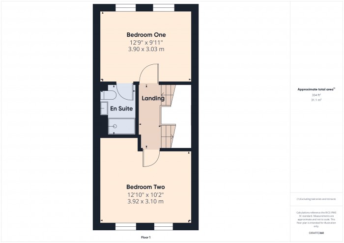 Floorplan for 3 Castle Green Walk, TA6