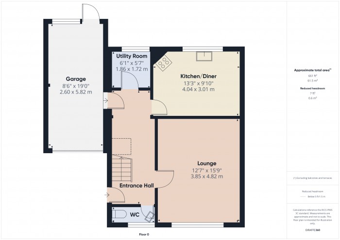 Floorplan for 1 Willow Close, TA7