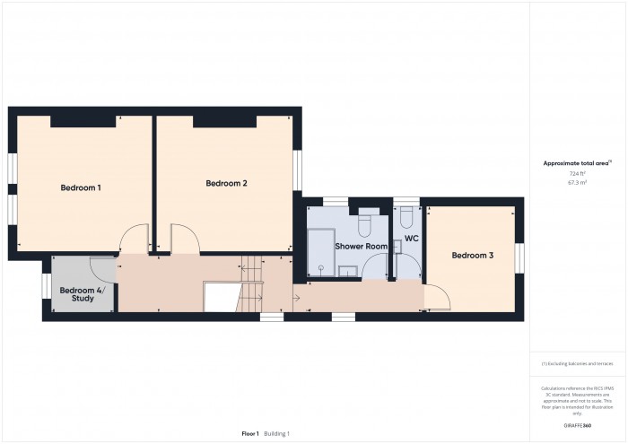 Floorplan for 43 Taunton Road, TA6
