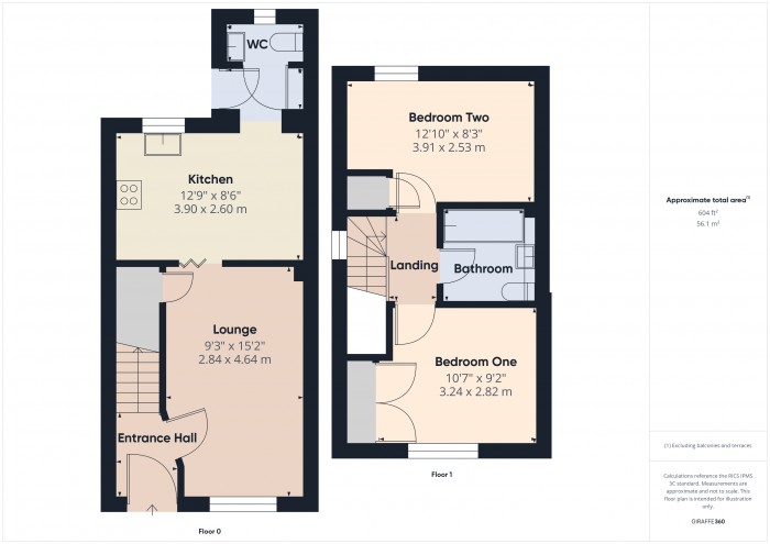 Floorplan for 23 Brigg Close, TA6