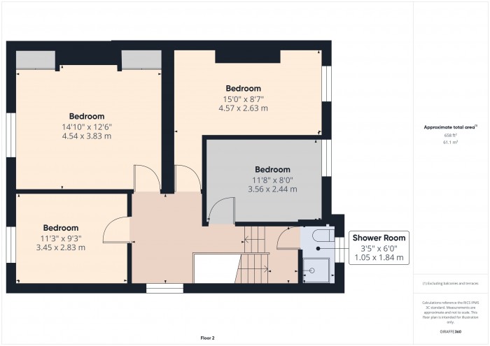 Floorplan for 26 Taunton Road, TA6