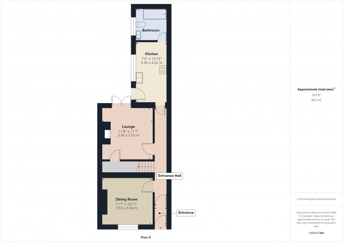 Floorplan for 26 Devonshire Street, TA6