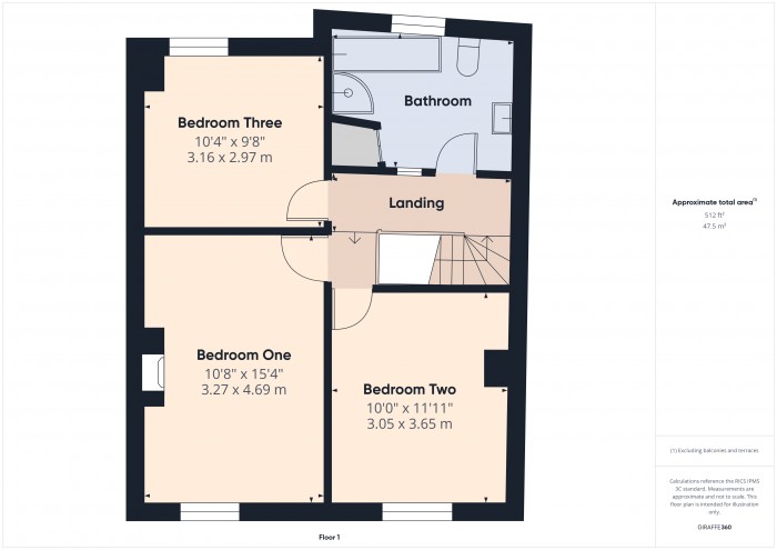 Floorplan for 24 Brookside Road, TA5