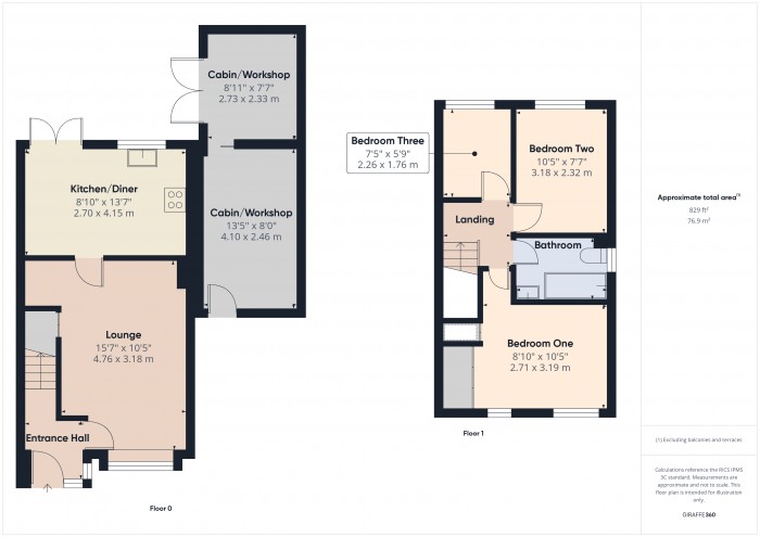 Floorplan for 21 Grebe Close, TA6