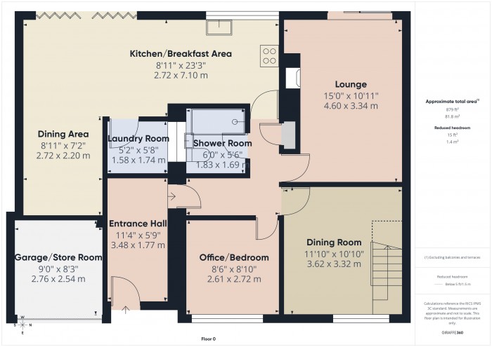 Floorplan for 9 Southview Road, TA7