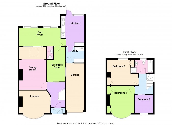 Floorplan for 42 Westonzoyland Road, TA6