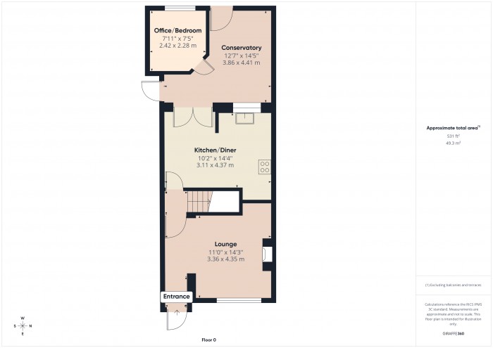Floorplan for 7 Millbay, TA6