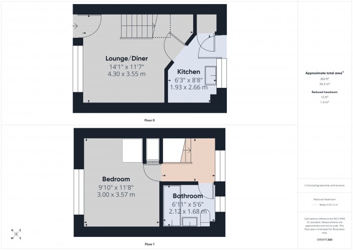 Floorplan for 6 Ivygrove Close, TA6