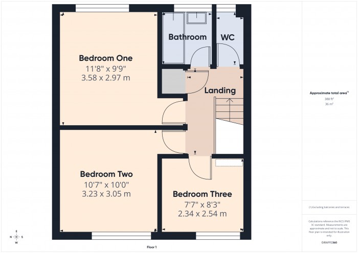 Floorplan for 4 Hardings Close, TA6