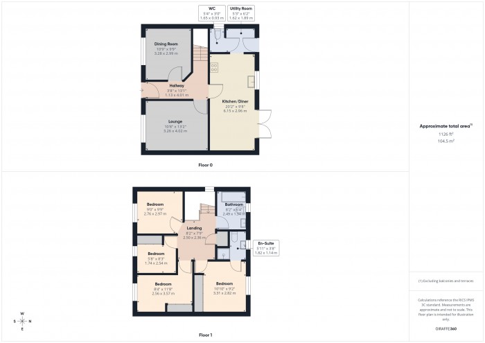 Floorplan for 13 Nero Close, TA6