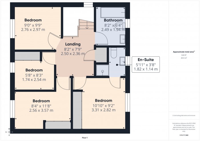 Floorplan for 13 Nero Close, TA6