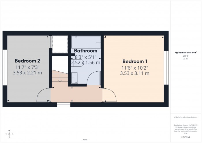 Floorplan for 11 Grebe Road, TA6