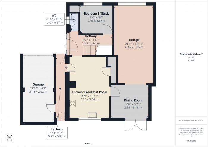 Floorplan for 5 Chestnut Close, TA6