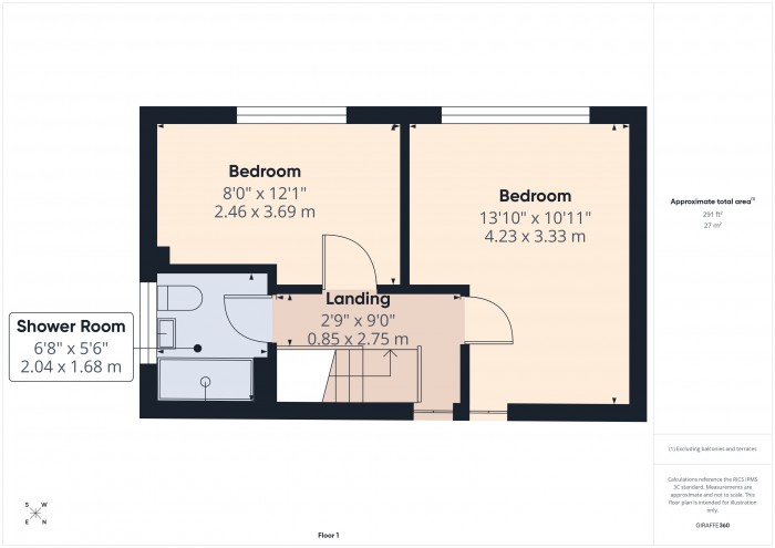 Floorplan for 5 Chestnut Close, TA6