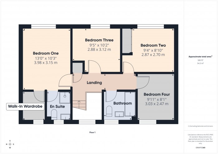 Floorplan for 11 Nicholls Close, TA6