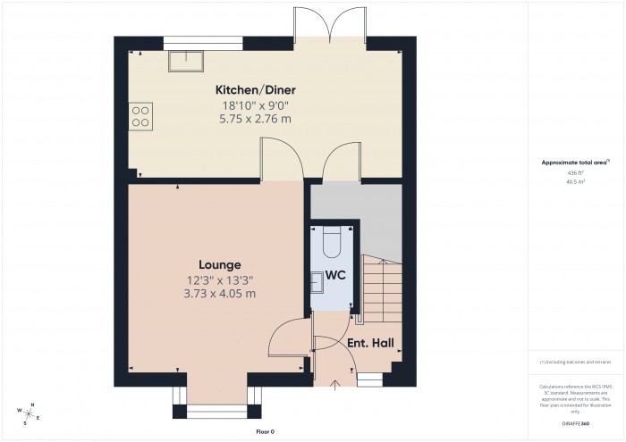 Floorplan for 3 Simmental Street, TA6