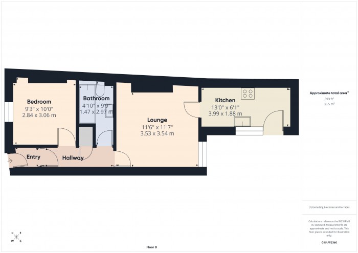 Floorplan for 126 Bristol Road, TA6