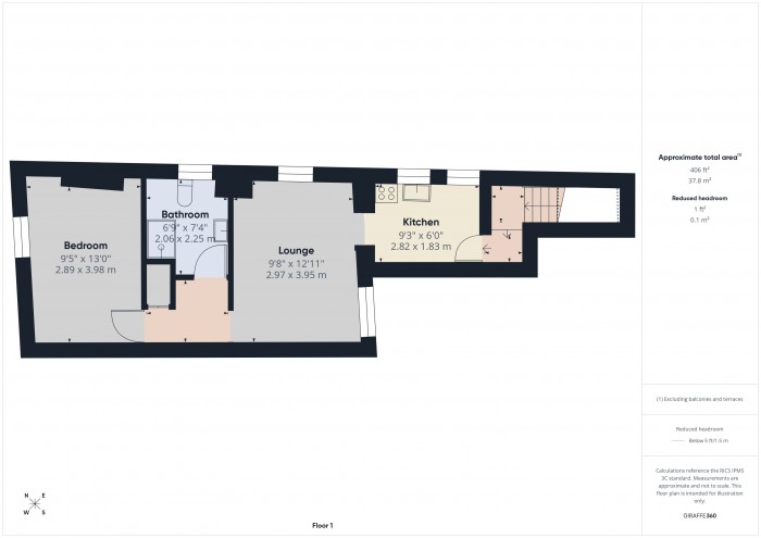 Floorplan for 126 Bristol Road, TA6