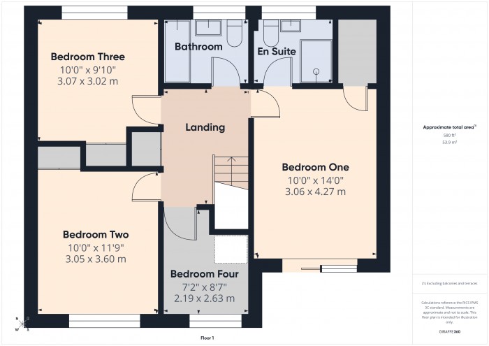Floorplan for 15 Rosary Drive, TA6