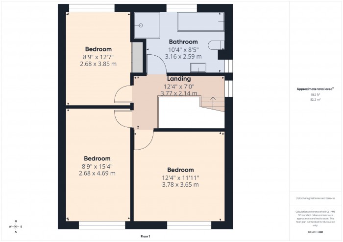 Floorplan for 55 Wembdon Hill, TA6