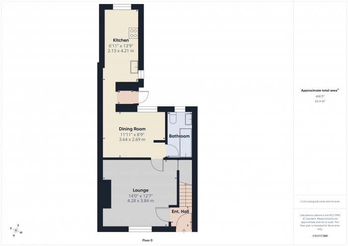 Floorplan for 44 Kidsbury Road, TA6