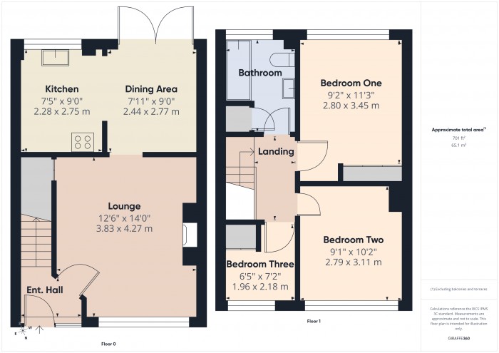 Floorplan for 15 Kimberley Terrace, TA6