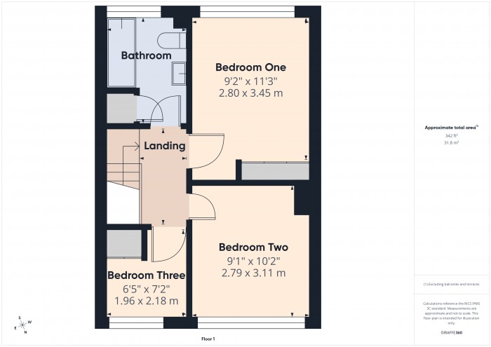 Floorplan for 15 Kimberley Terrace, TA6