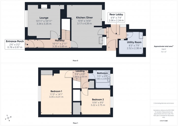Floorplan for 23 Millbay, TA6