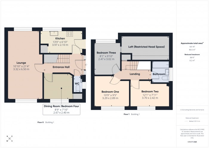 Floorplan for 9 Chestnut Close, TA6