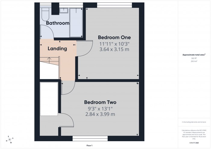Floorplan for 51 Heathfield Drive, TA2