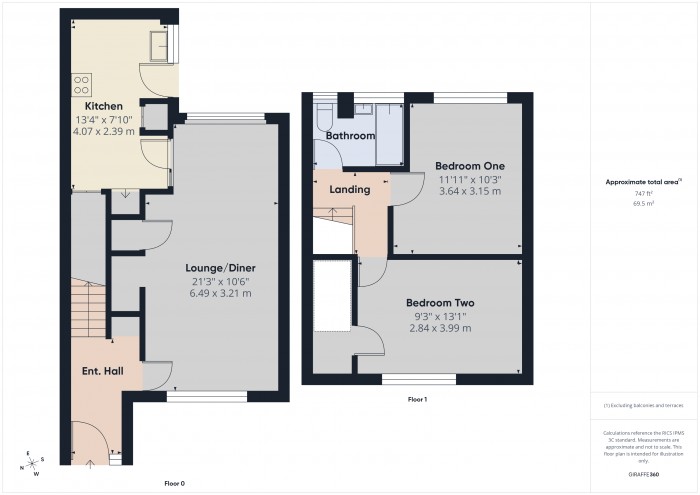 Floorplan for 51 Heathfield Drive, TA2