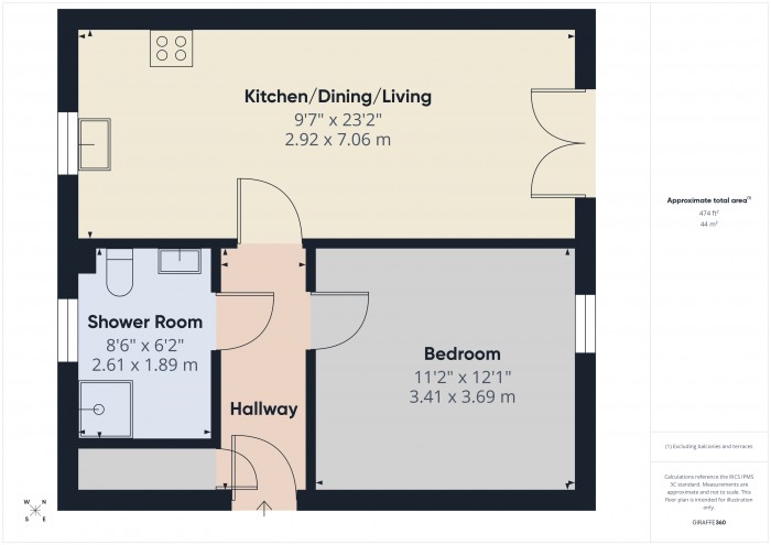 Floorplan for Apartment 1, TA6