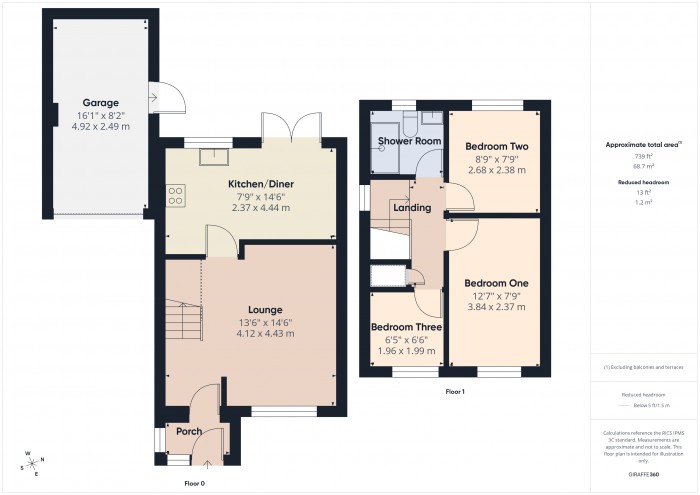 Floorplan for 16 Sully Close, TA6