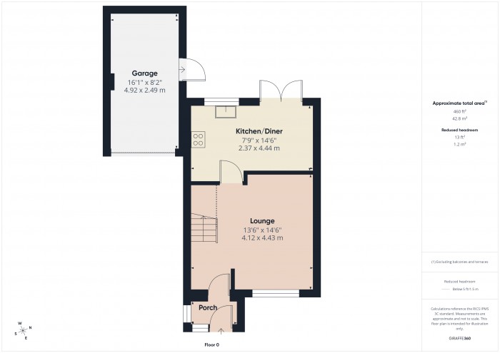 Floorplan for 16 Sully Close, TA6