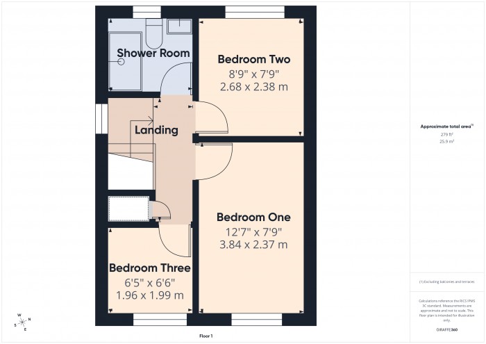 Floorplan for 16 Sully Close, TA6