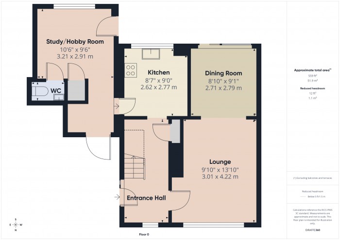 Floorplan for 12 Woodland Avenue, TA7