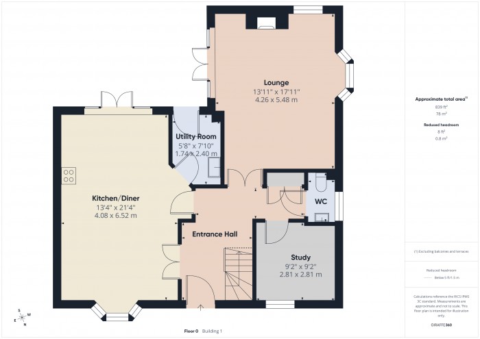 Floorplan for 11 Kicks Farm Close, TA7