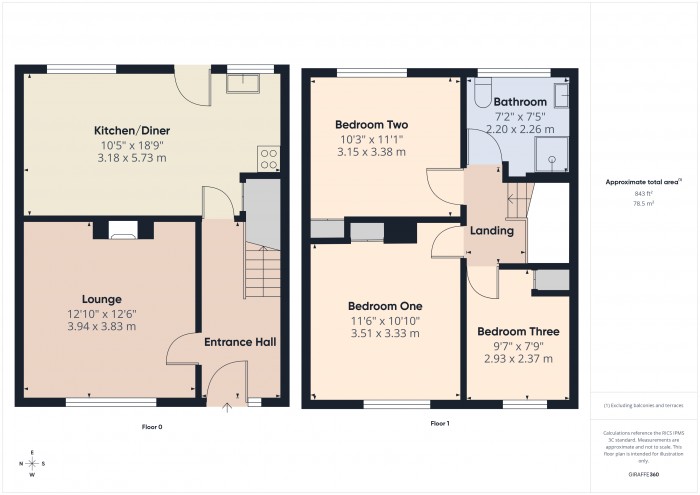 Floorplan for 105 Sydenham Road, TA6