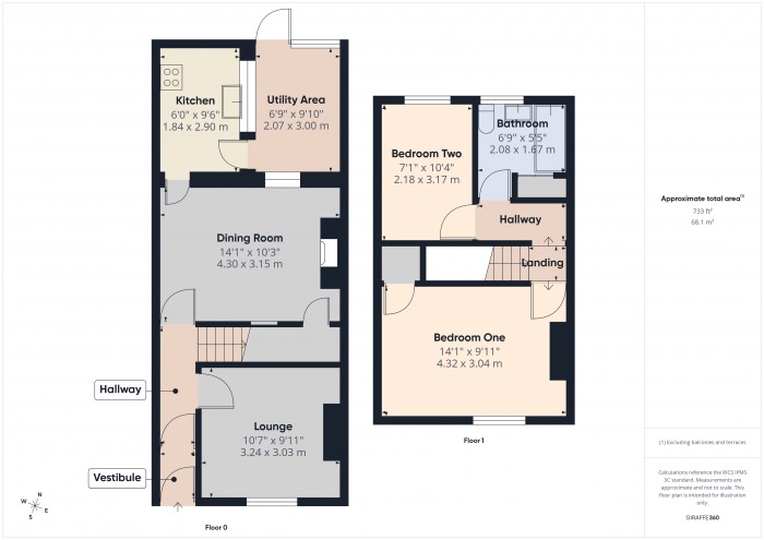 Floorplan for 7 Devonshire Street, TA6