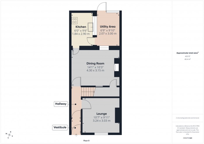 Floorplan for 7 Devonshire Street, TA6