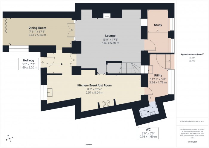 Floorplan for 5A Rye, TA7