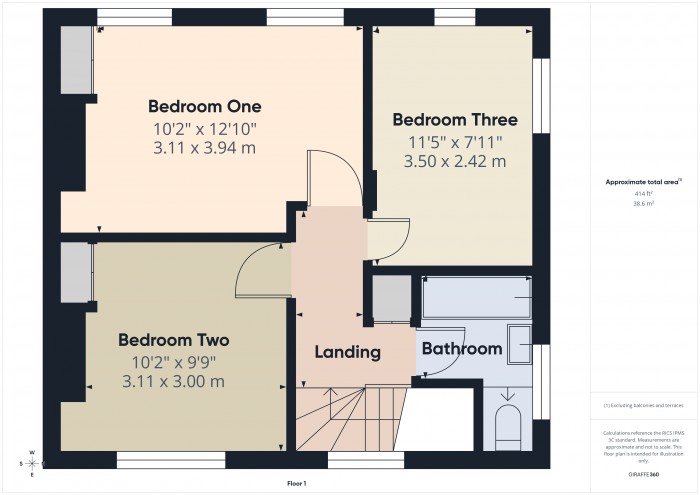 Floorplan for 11 Beechwood, TA6
